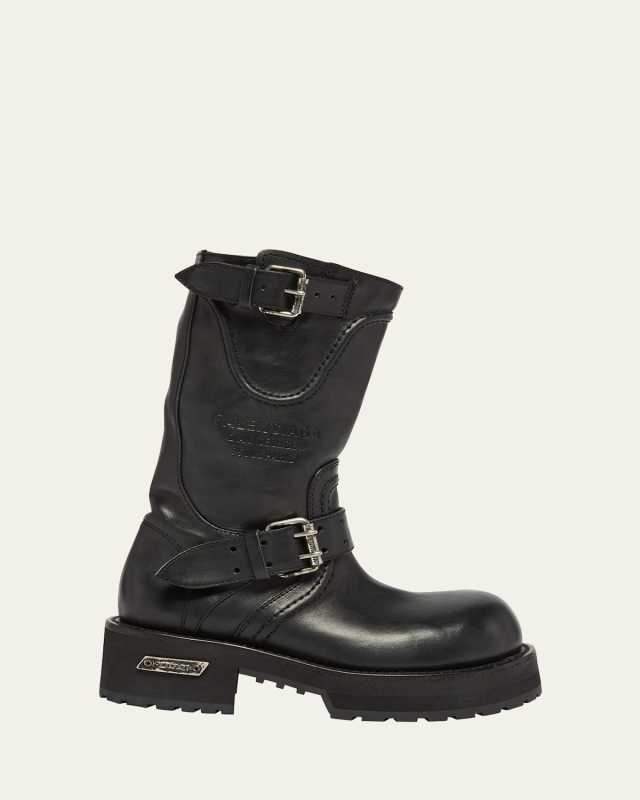 Venom Leather Biker Boots